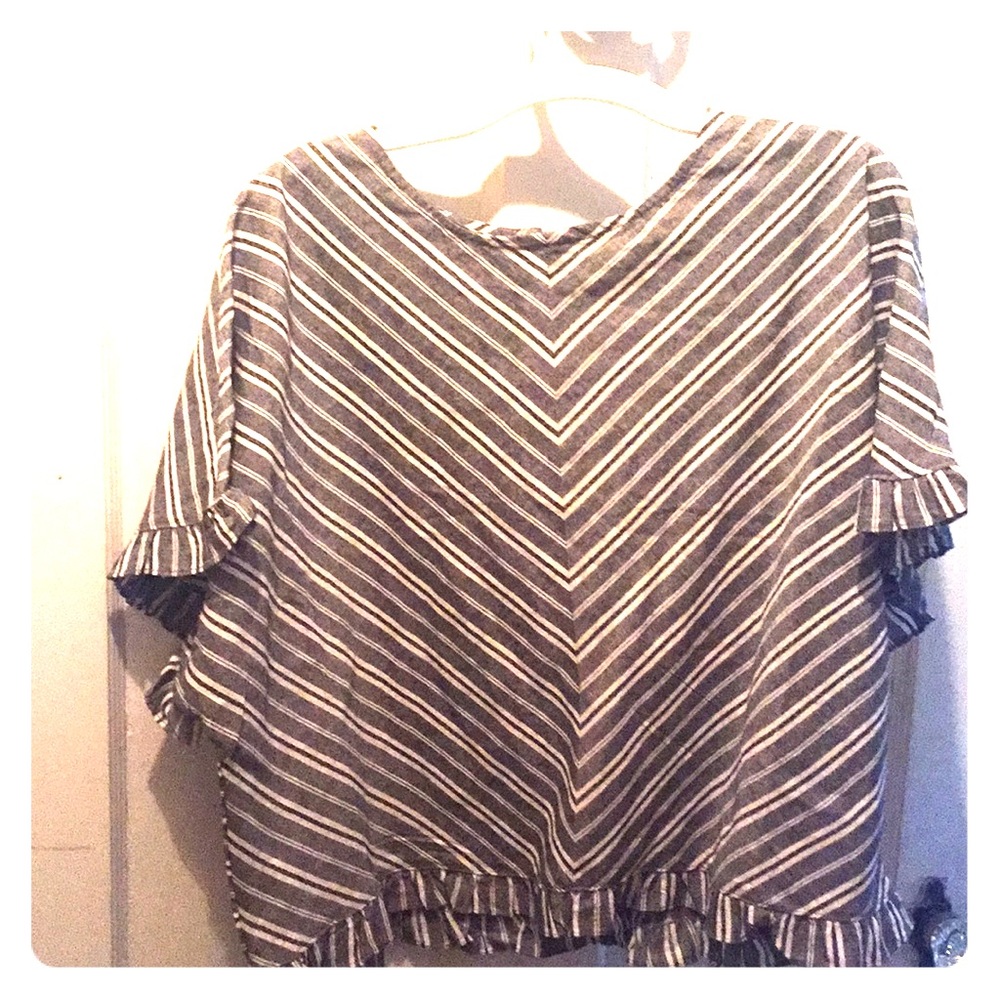 Target: 'A New Day' striped crop blouse